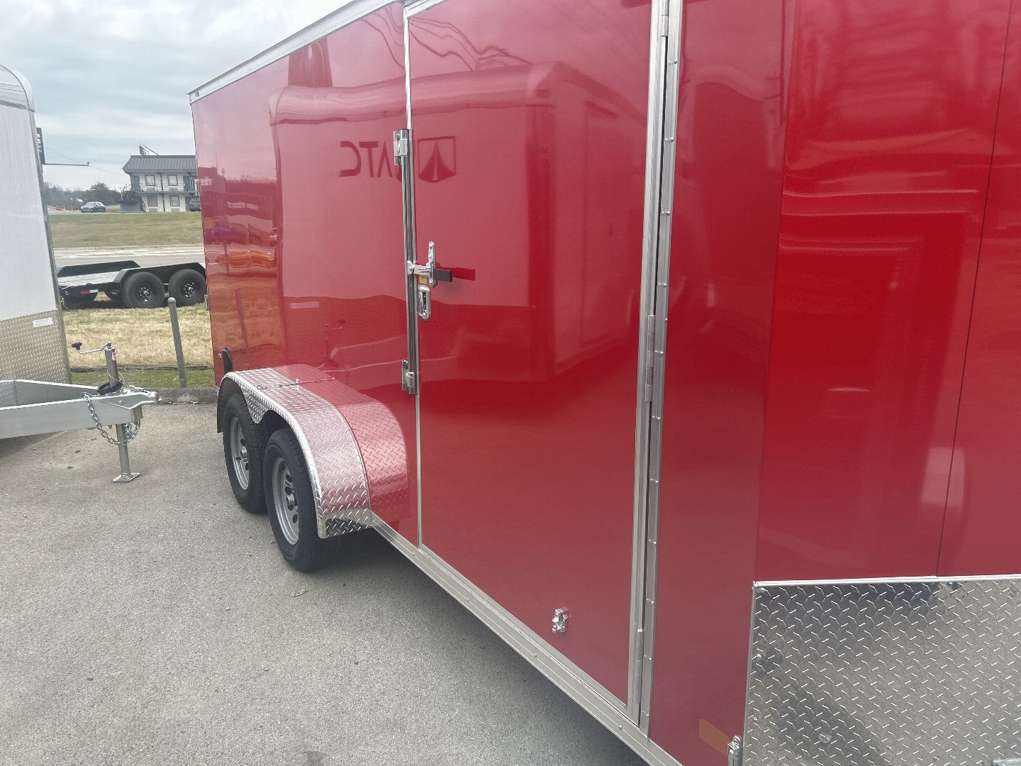 New 2024 Covered Wagon Trailers 7X16 RED 030 Cargo / Enclosed Trailer