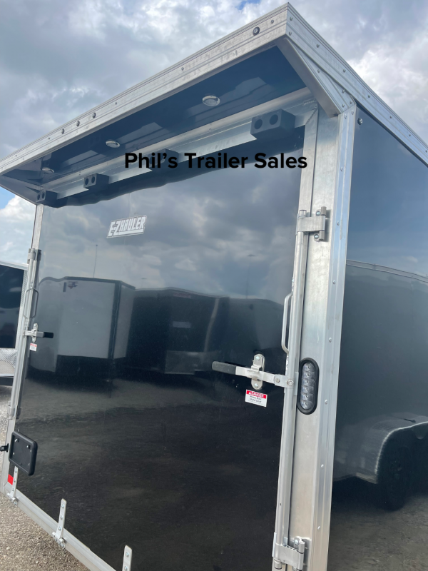 New 2024 EZ HAULER NEW 7.5X14 ALL ALUMINUM VNOSE ENCLOSED TRAILER UTV