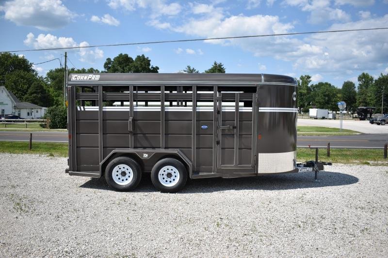 New 2024 CornPro SB16 6S Stock / Stock Combo Trailer Elnora Indiana