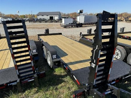 New 2024 Behnke CBCT2016E-S Equipment Trailer 83X20 TA BEAVERTAIL W/RAMPS (GVW:16000)