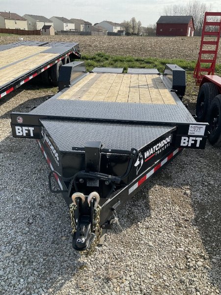 New 2024 Watchdog Trailers BFT20ft-16K Equipment Trailer 83X20 TA (GVW:16000) MONSTER RAMPS BLACK
