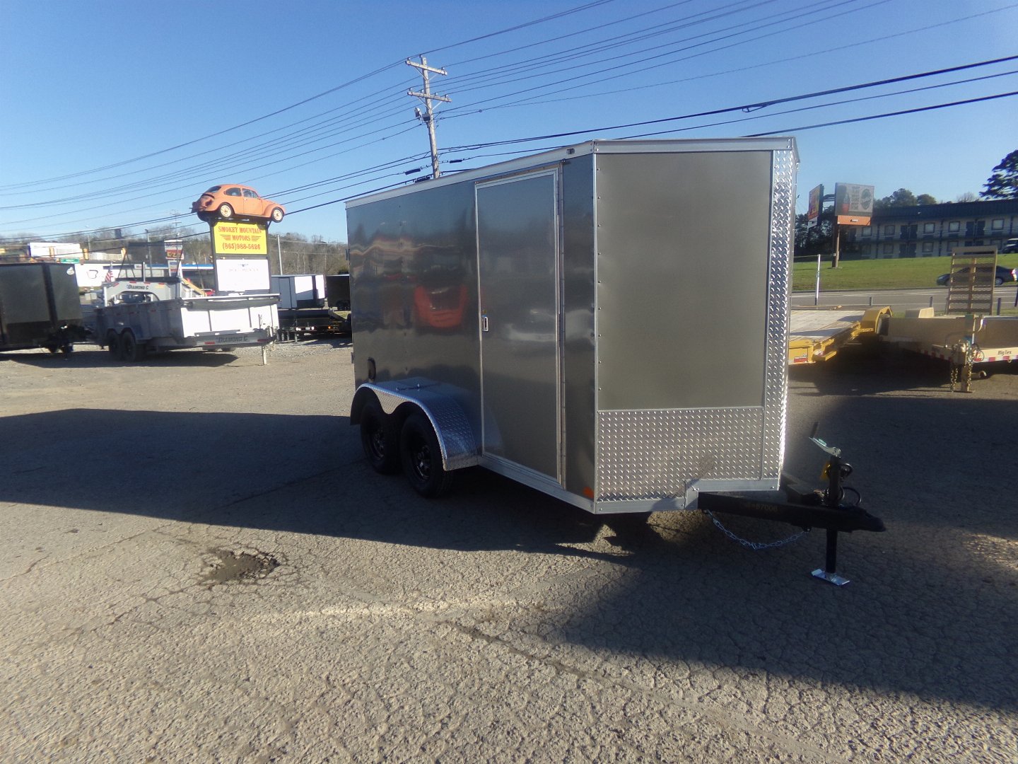 New 2024 Covered Wagon Trailers 6X12 TA PEWTER Cargo / Enclosed Trailer