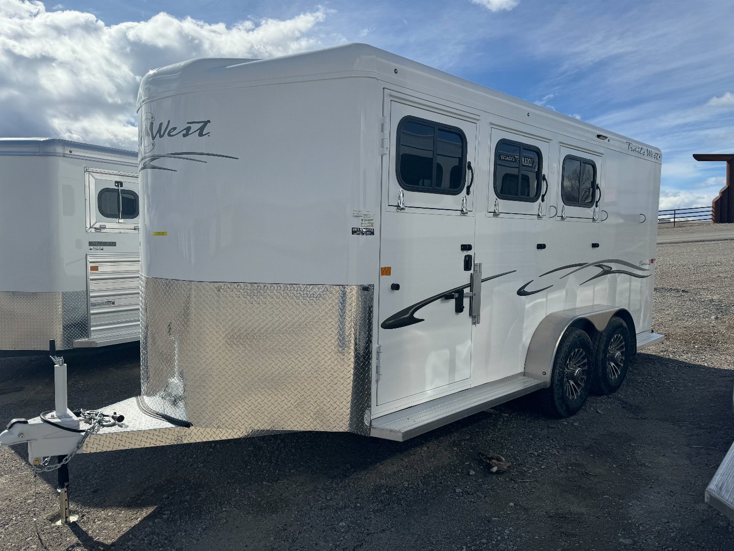 New 2024 Trails West 3H CLASSIC BH Horse Trailer Three Forks Montana