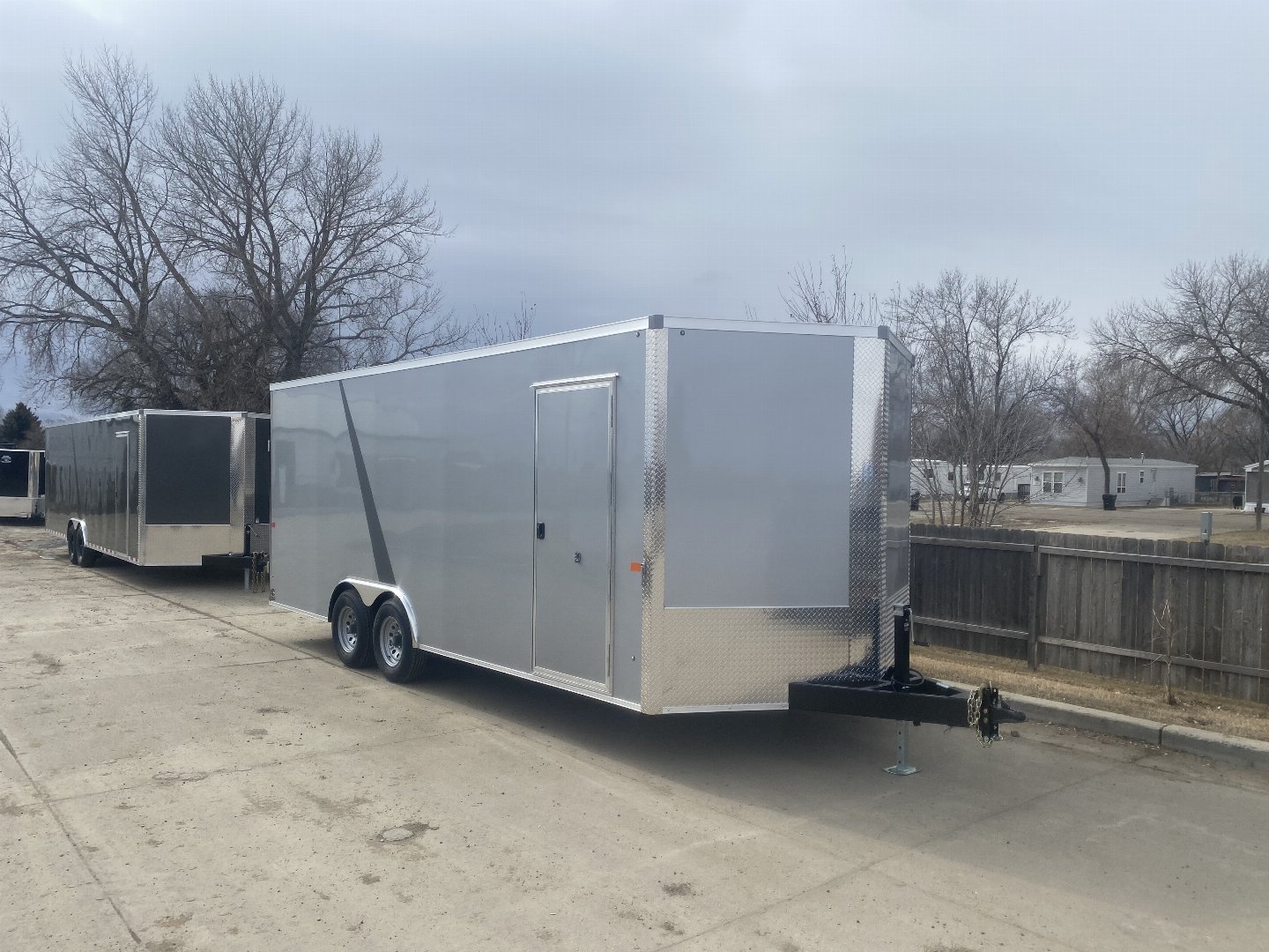 New NEW 2024 AERO 7x12 +2 V QUALITY Enclosed Rear Ramp Cargo Trailer
