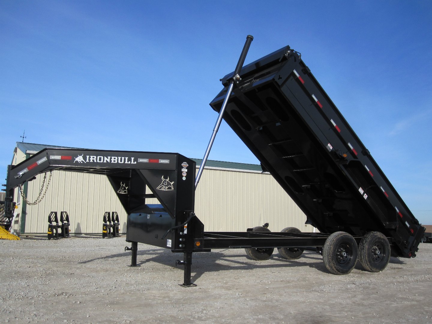 New 2024 Iron Bull DTG 83x16 Gooseneck Dump Trailer Palmyra Nebraska