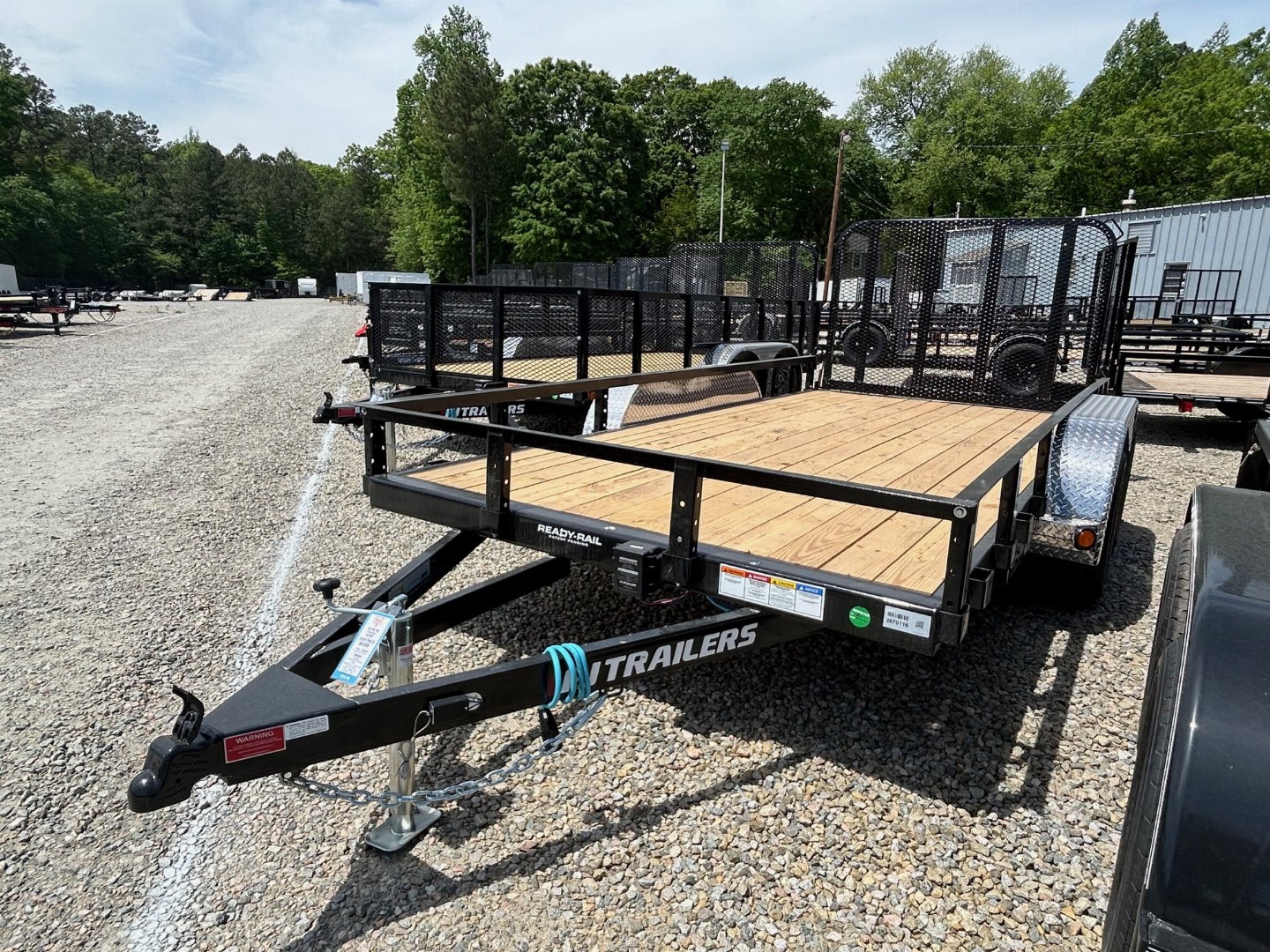 New 2024 PJ TRAILERS 14ft UK 7K w/ 4ft Fold In Gate Utility Trailer