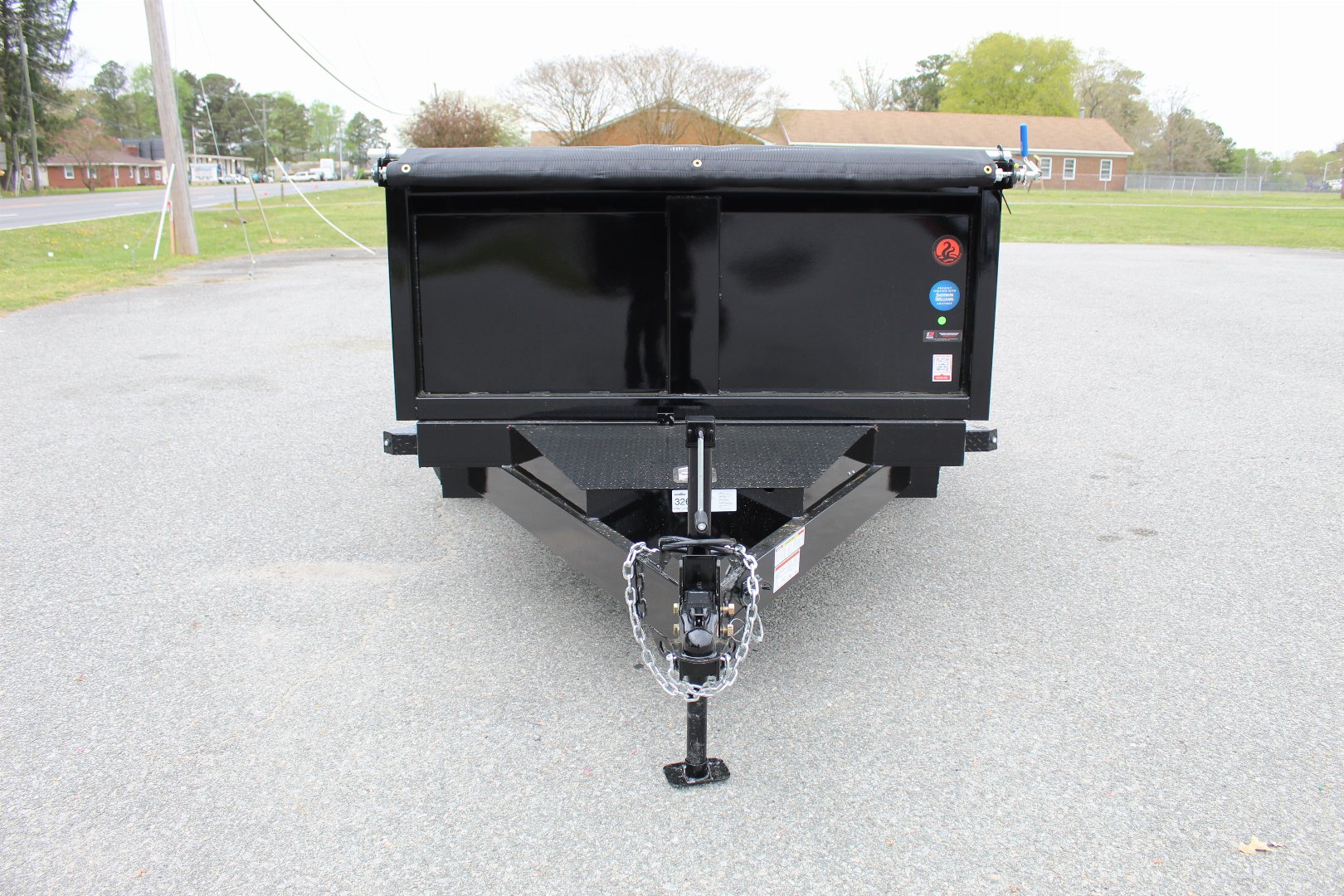 New 2024 HAWKE TRAILERS 6X12 10K Dump w/ Spreader Gate Ramps and Tarp