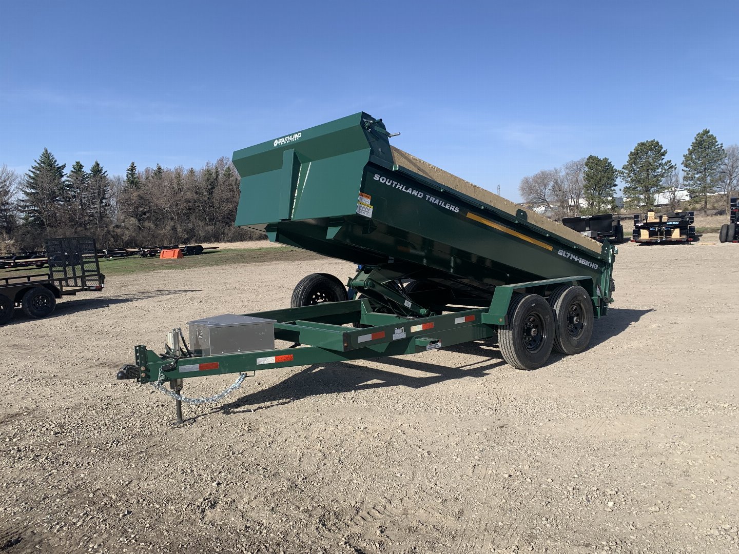 New 2024 SOUTHLAND Hydraulic Jack TRAILERS 714 16K Heavy Duty Dump Trailer Bismarck North Dakota