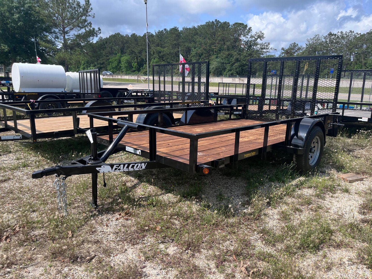 New 2024 Falcon Trailers 6.5x14 Std. Duty TA (NO BRAKES) Utility