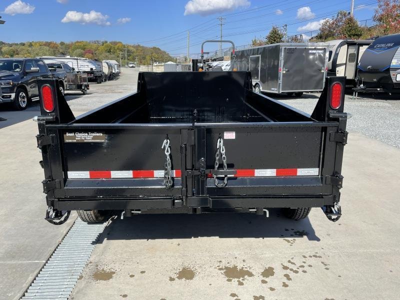 New 2024 SureTrac 6x12' Dump Trailer 9900 GVW * TELESCOPIC HOIST