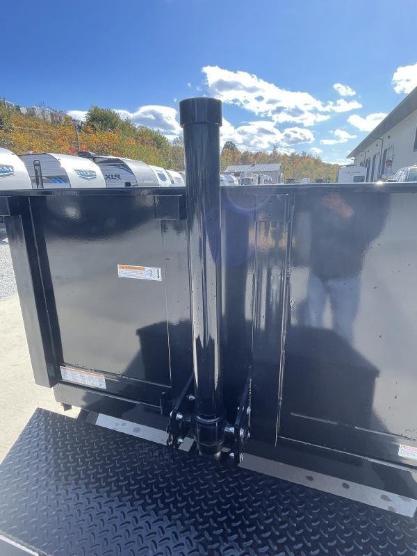 New 2024 SureTrac 6x12' Dump Trailer 9900 GVW * TELESCOPIC HOIST