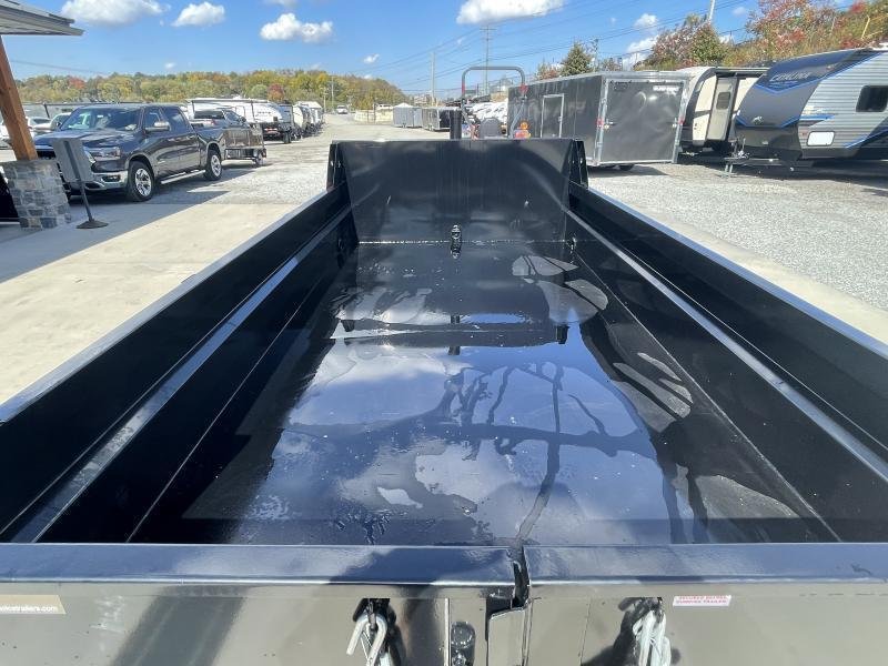 New 2024 SureTrac 6x12' Dump Trailer 9900 GVW * TELESCOPIC HOIST