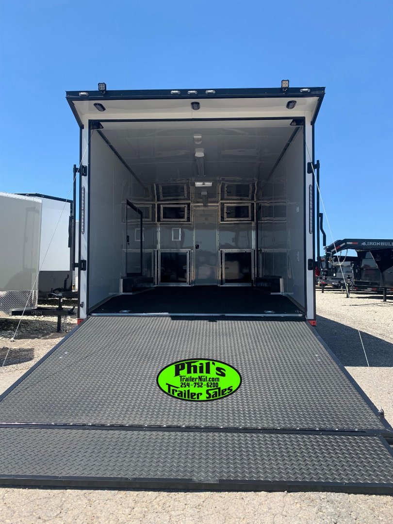 New 2024 8.5x32 Car / Racing Trailer BATHROOM PACKAGE CAR HAULER Robinson Texas