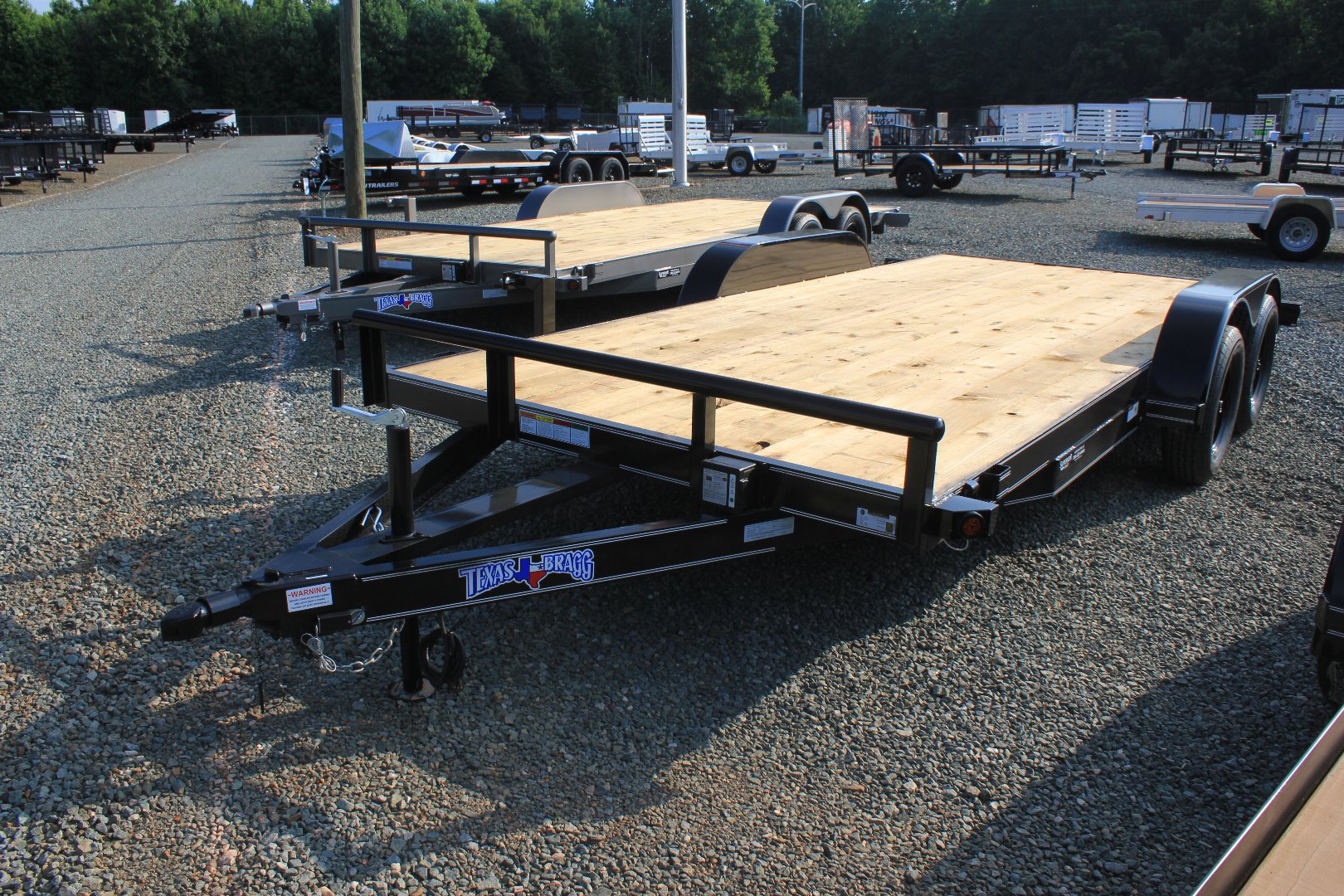 New 2024 TEXAS BRAGG TRAILERS 16 HCH Car Trailer w/ Welded DRings