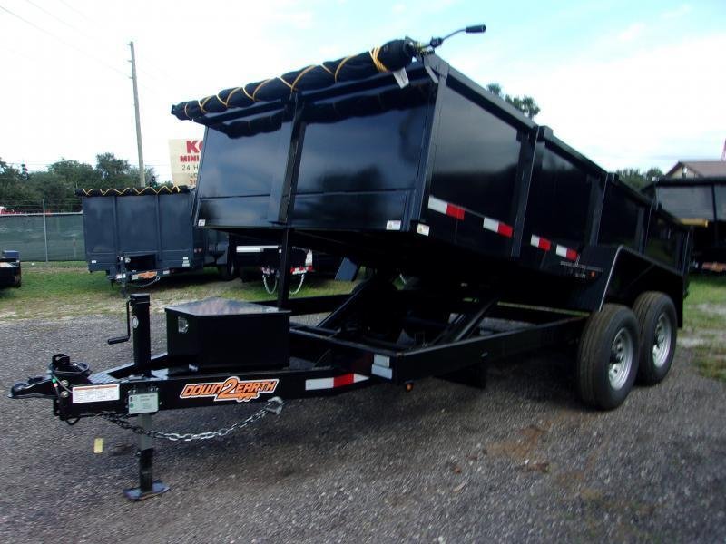 New 2024 Down 2 Earth Trailers D2E 7X14 7TON DUMP TRAILER