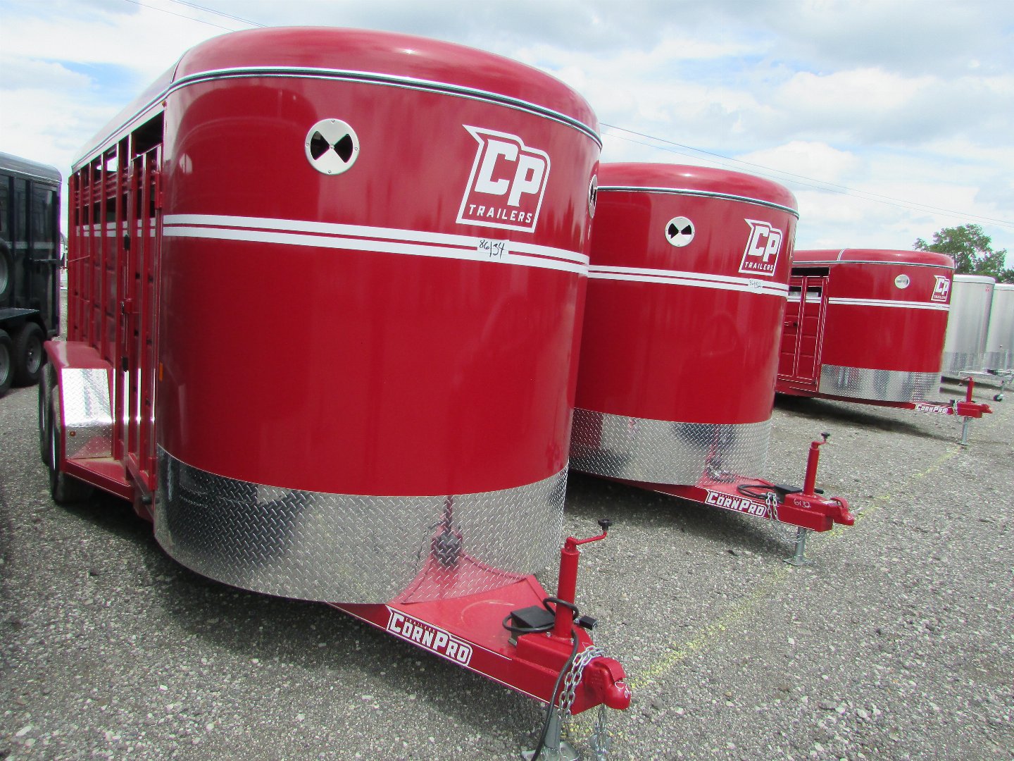 New 2024 cornpro 16 stock trailer stock stock combo trailer milan