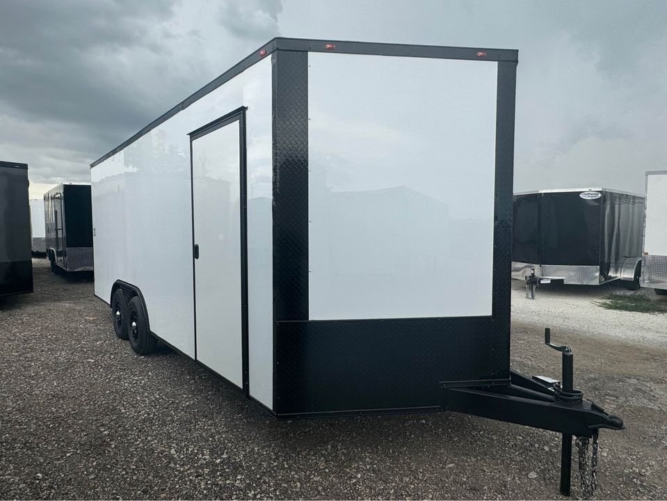 New 2024 8.5X20 BLACKOUT PACKAGE ALUMINUM WHEELS Cargo / Enclosed