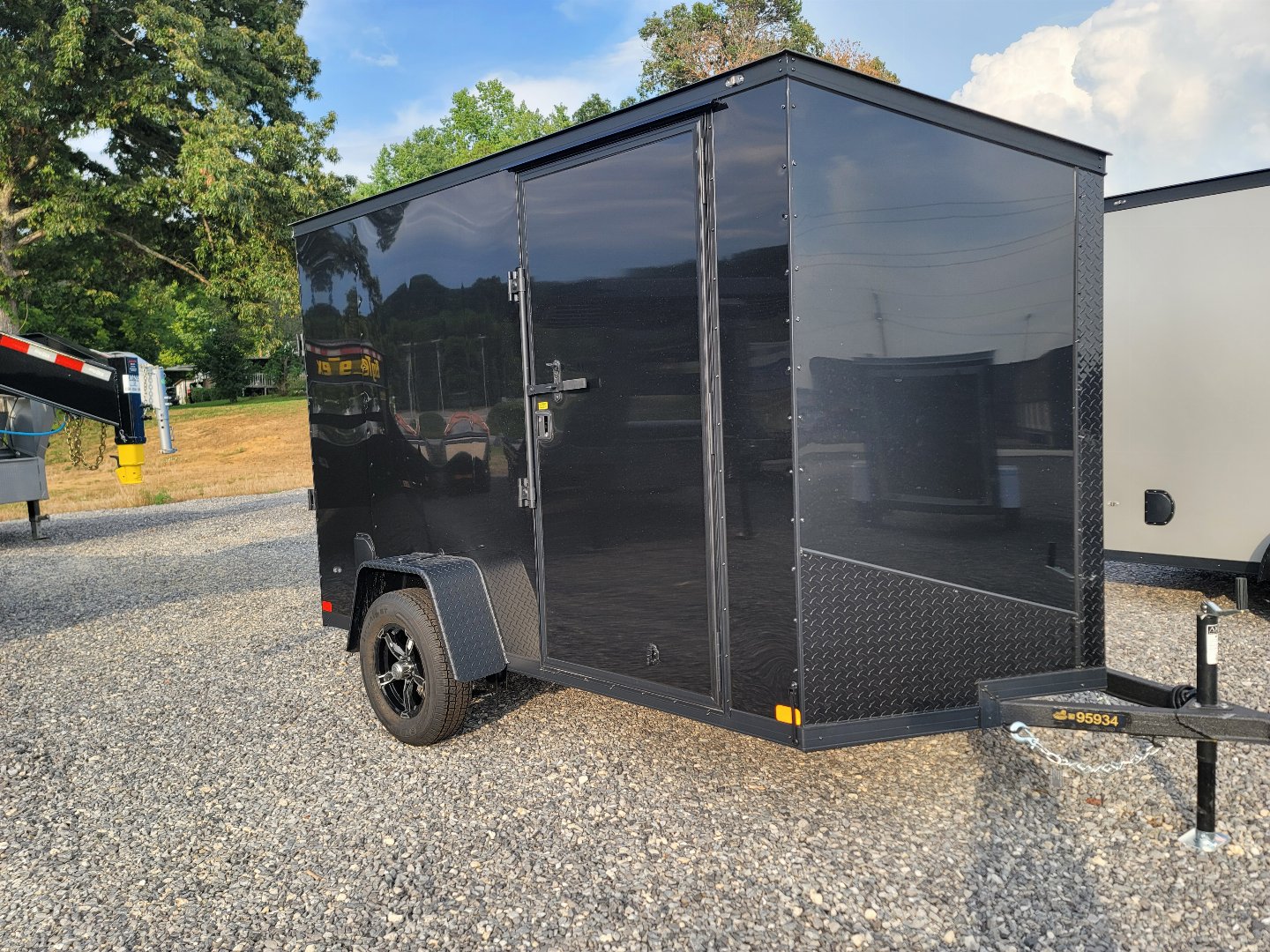 New 2024 Covered Wagon Trailers 7X14 TA2 6'6 BAR LK .030 D RINGS Cargo