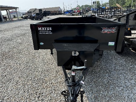 New 2025 Force FARDS610TA3 Dump Trailer 6X10 TA DECKOVER(GVW:9990) BLACK