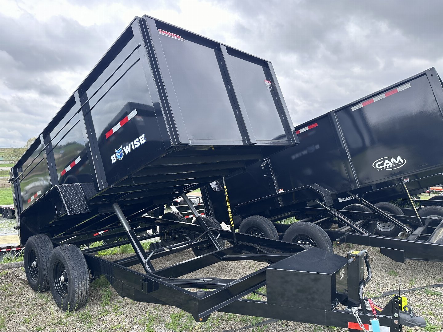 New 2025 BWise 6'9" x 16 Lo Pro Equipment Dump w/ 44" High Fixed Sides