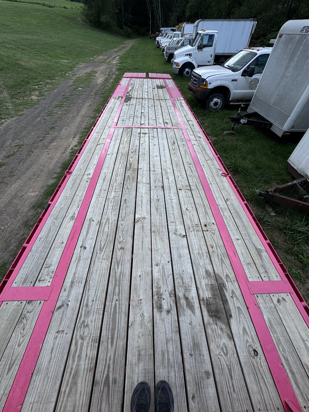 Used 2024 RAWMAXX 40' (35+5) DECKOVER GOOSENECK W/ WEDGE RAMPS Mount