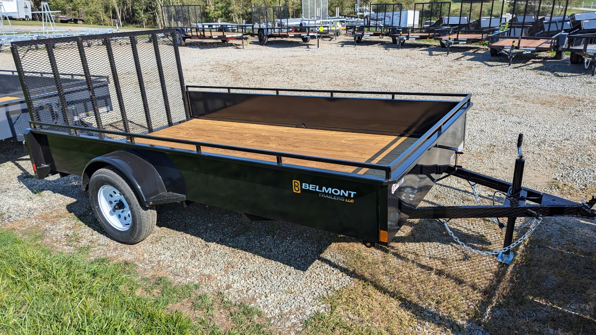 New 2024 Belmont 7x12 Solid Side Utility Trailer Mount Pleasant