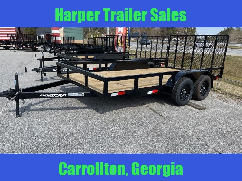 New 2025 7X14 TANDEM AXLE UTILITY TRAILER WITH BRAKES Carrollton