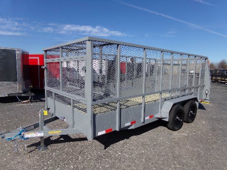 New 2025 Tuff Dawg Trailers 7X16UT Tandem LSST Landscape Trailer