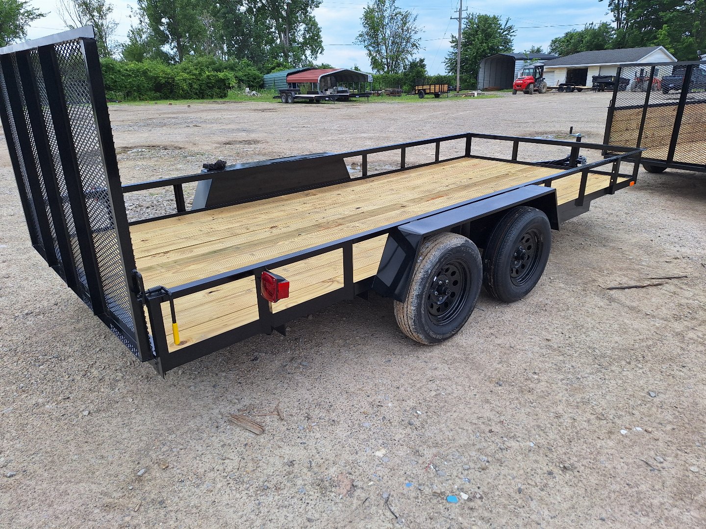 New 2025 AMO 16' Tandem Axle Landscape Trailer Lake Odessa Michigan