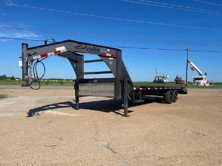 New 2025 Delta Trailers 20+5 (15.4K) Goosenck Flatbed Trailer