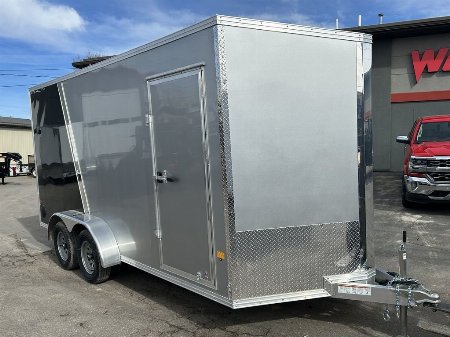 New 2024 ALCOM C 7X16 STEALTH ALL ALUMINUM Cargo / Enclosed Trailer