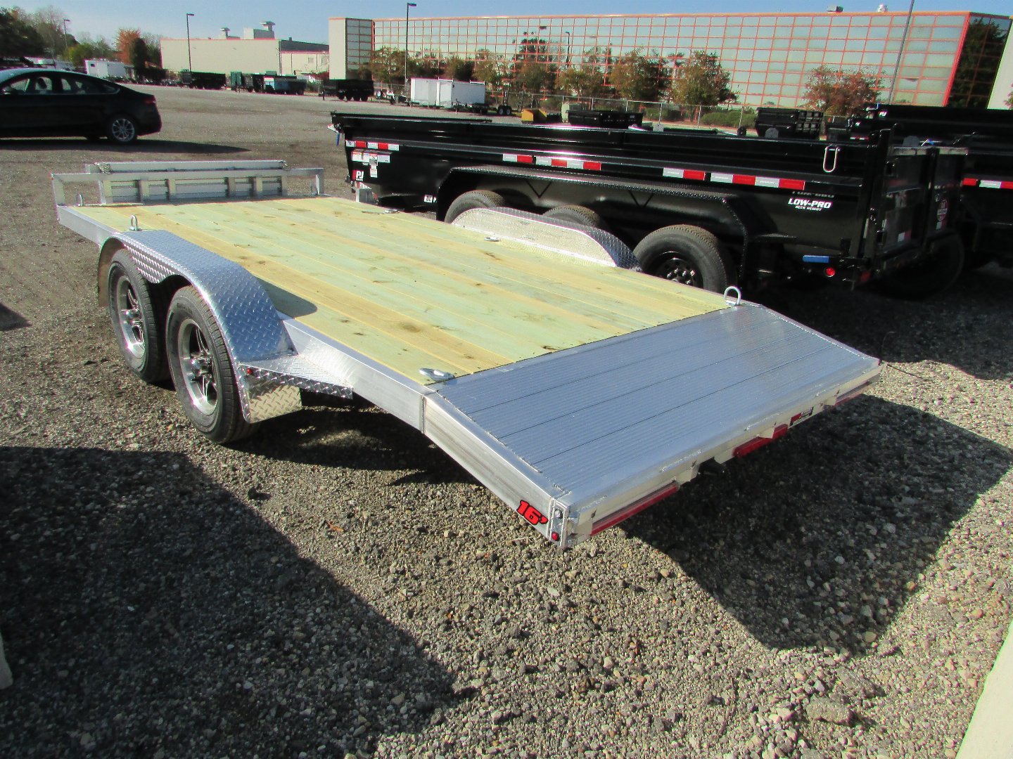 New 2025 Wolverine Trailers 16' 7K GVWR ALUMINUM CAR HAULER 44960 Car