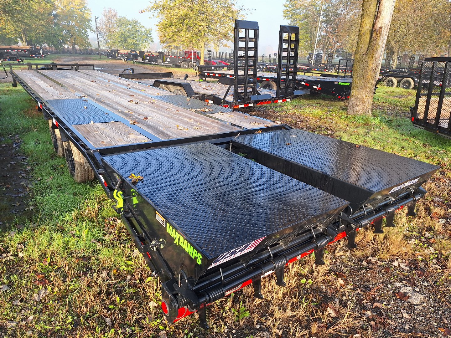 New 2023 Load Trail 102x36' Deckover Trailer W/Max Ramp, Frame Bridge