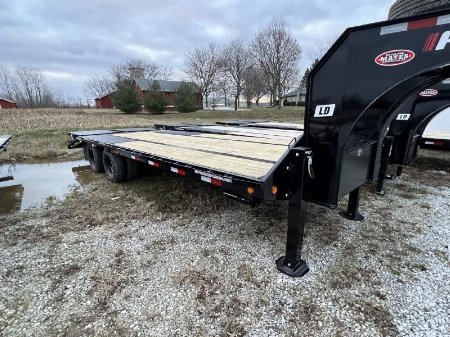 New 2025 PJ TRAILERS LD252 Equipment Trailer 102X25 FLIP-OVER MONSTER RAMPS (GVW:25000)