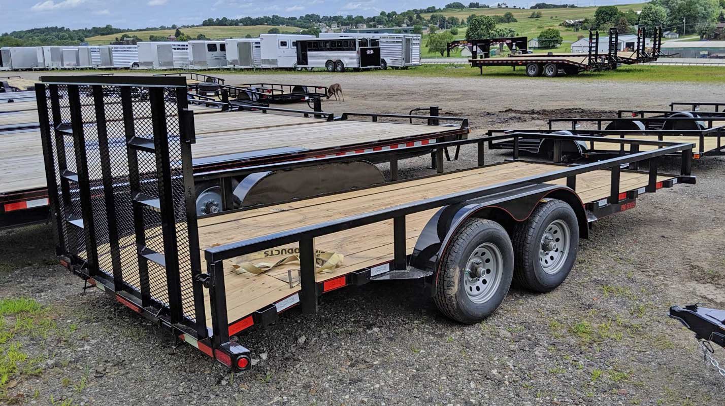 New 2025 Quality 7x16 HD PRO Utility Trailer w/ 2' Dove Tail Mount