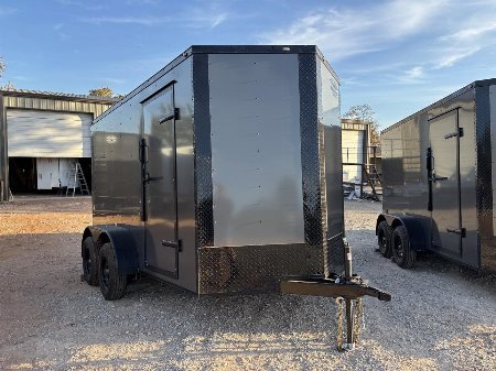 New 2025 FGT 6x12 Tandem Axle Cargo / Enclosed Trailer - BLACKOUT PACKAGE