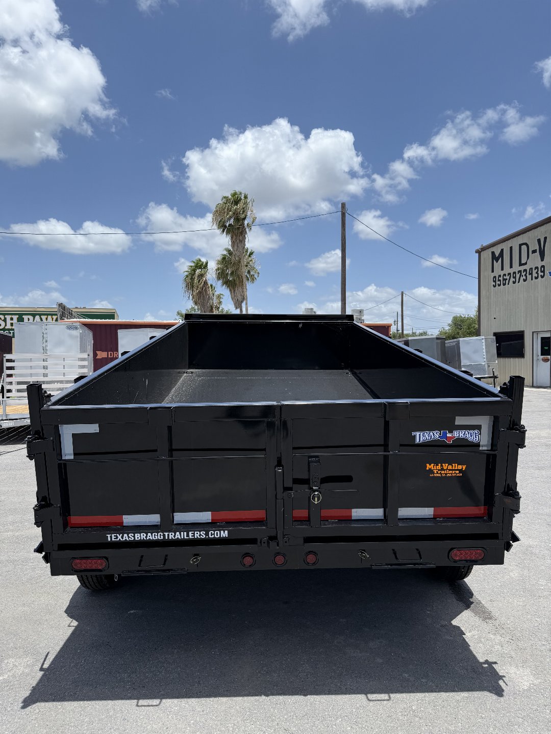 New 2025 TEXAS BRAGG TRAILERS 7x14 Dump 2ft Walls Dump Trailer