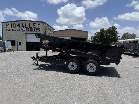 New 2025 TEXAS BRAGG TRAILERS 7x14 Dump 2ft Walls Dump Trailer