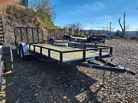 Used 2016 PJ Trailers U8 83" x 20' Utility Trailer Two Brake