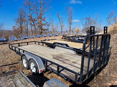 Used 2016 PJ Trailers U8 83" x 20' Utility Trailer Two Brake