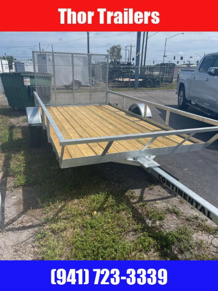 Used DEALER DEMO 2023 6X12 SA GALVANIZED UTILITY W/GATE