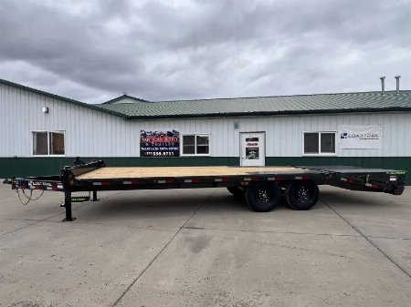 New 2025 Load Trail 102 x24' Pintle Hook Flatbed Trailer