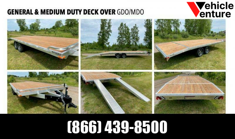 New 2022 8.5x20 General Duty Aluminum Deckover by Legend Premium Trailers, GVWR,7000lbs