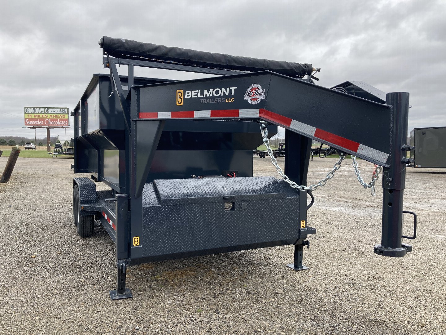 New 2024 Belmont Roll Off Dump Trailer 3 Bin Package