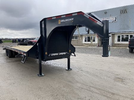 New 2024 Belmont 35' Deckover Gooseneck Hydraulic Dovetail