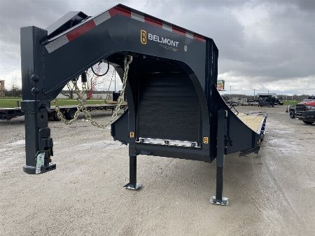 New 2024 Belmont 35' Deckover Gooseneck Hydraulic Dovetail
