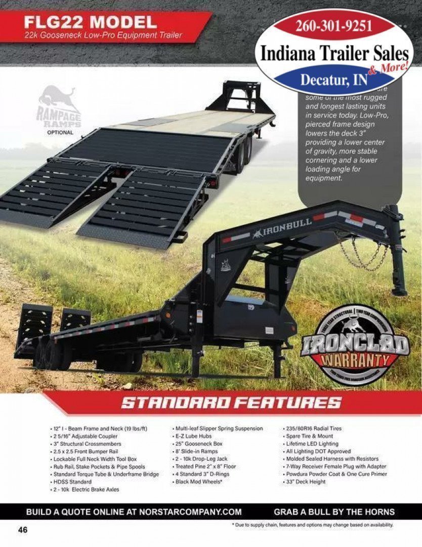 New 2024 Iron Bull 102x36 FLG0236122 Flatbed Trailer