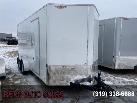 New 2025 H&H Trailers 7x16 HH Series Flat Top V-Nose Cargo / Enclosed Trailer
