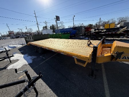 New 2024 RawMaxx DOX22BP14K Deckover Trailer 102X22 TA (GVW:14000) MINION YELLOW