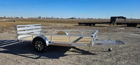 New 2025 H&H Trailers 76x12 Aluminum Rail Side Utility Trailer